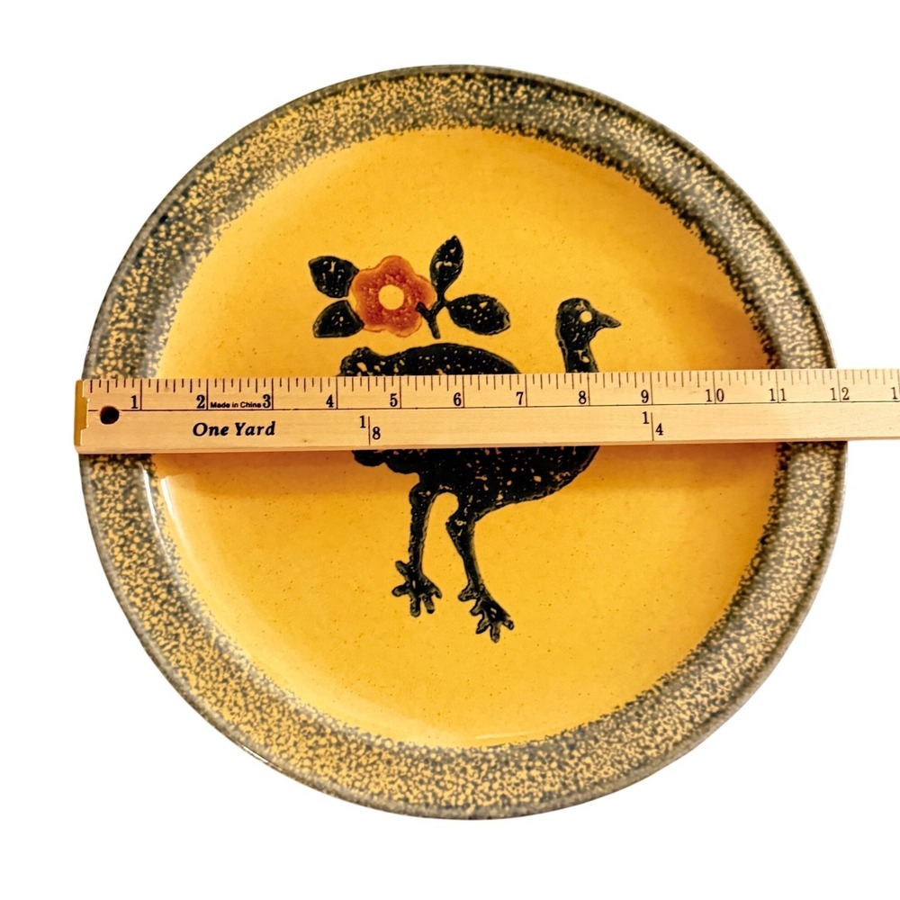 Vintage Pfaltzgraff 1983 American Collection Folk Art Charger Plate Bird 12 - Picture 2 of 7